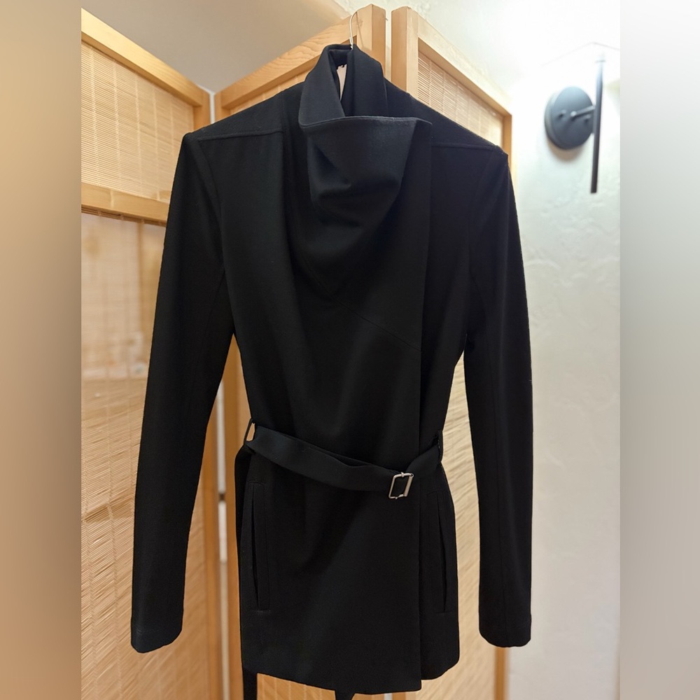 Helmut Lang Black wool coat